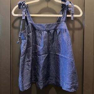 J. Crew Silk Tie-Strap Top